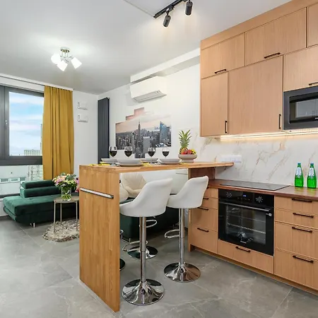 アパート Lumina I Premium Apartments With Balcony I 15Th Floor I View ワルシャワ